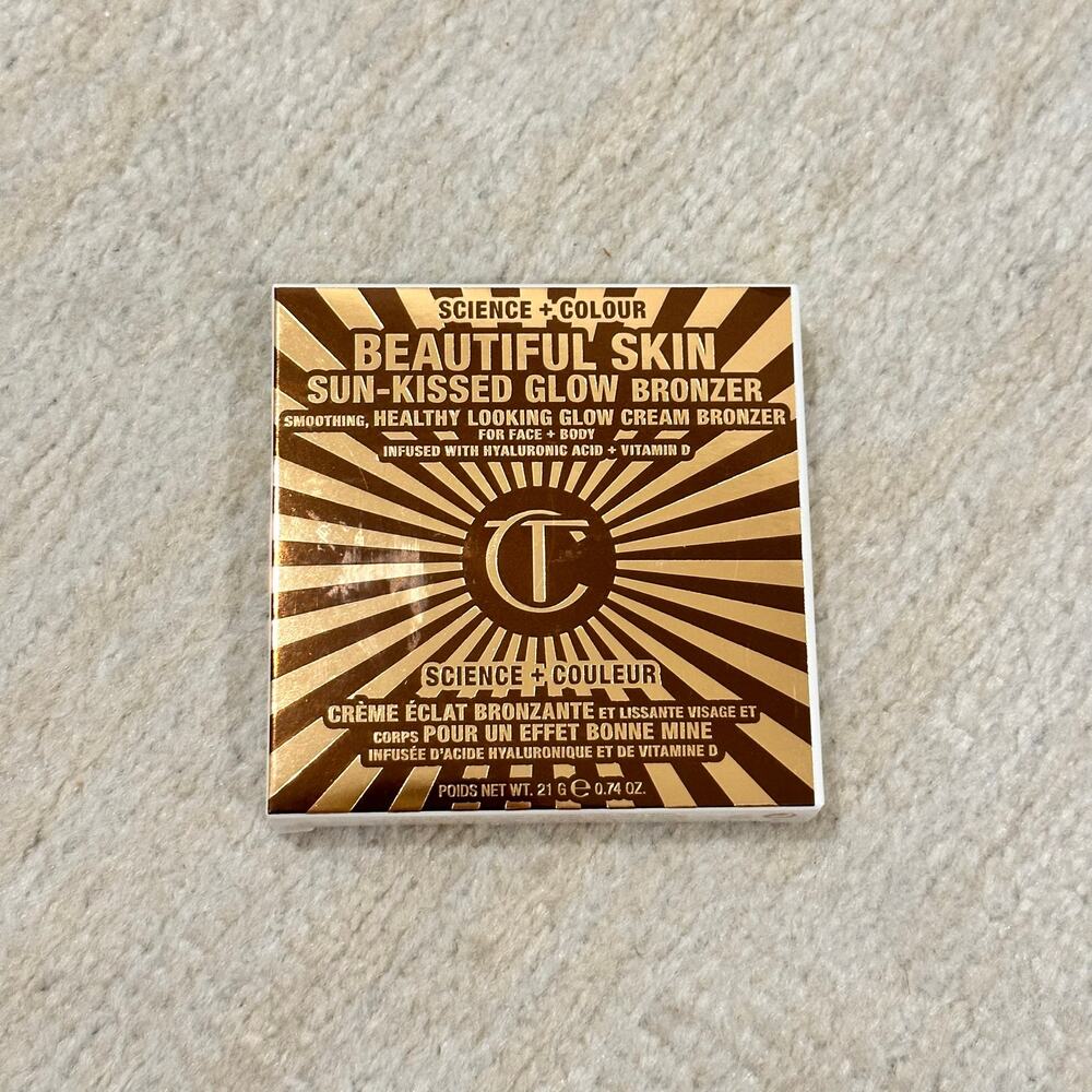 NEW Charlotte Tilbury Beautiful Skin Sun-Kissed Glow Cream Bronzer in 3 Tan - Picture 4 of 6